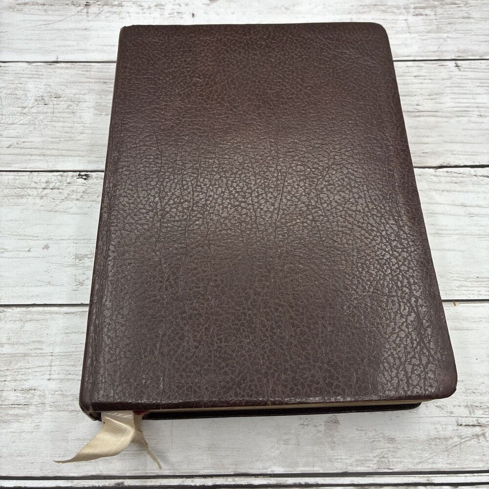 Vintage 1970 Holy Bible Crusade New Analytical Study Edition Genuine Leather